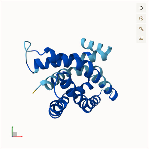 Predicted ribbon structure of MPV17 (P39210) — coloured by sequence position from N-terminus (blue) to C-terminus (red)